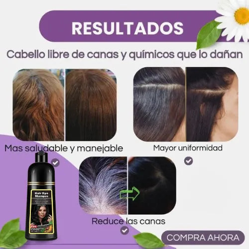 Shampoo Cubrecanas ¡Recupera la salud y color de tu cabello!