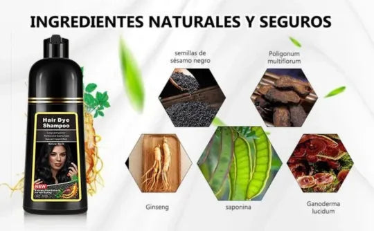 Shampoo Cubrecanas ¡Recupera la salud y color de tu cabello!