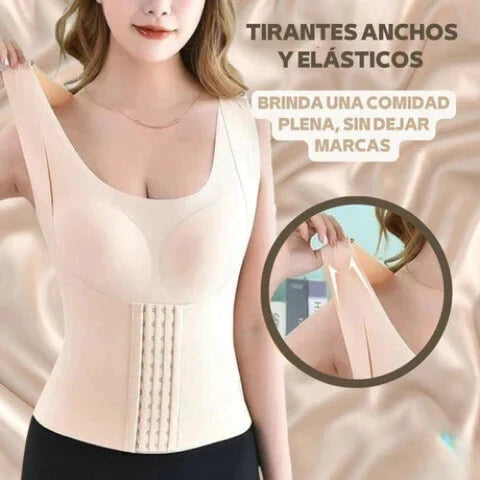 Faja Reductora 3 en 1 Mejora Postura, Levanta Busto y Reduce Medidas