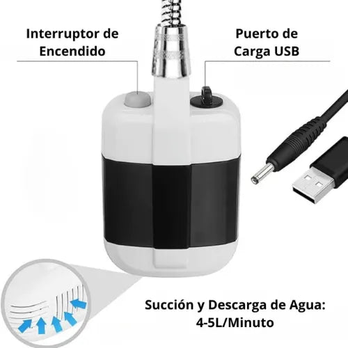 Ducha Portátil | ¡Llévate la frescura a donde vayas!