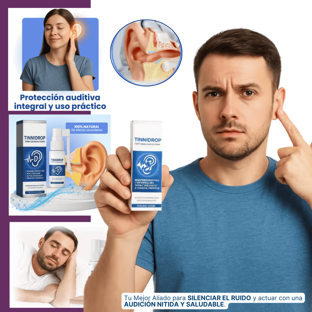 Spray Tinnidrop | ¡Alivio efectivo del tinnitus!