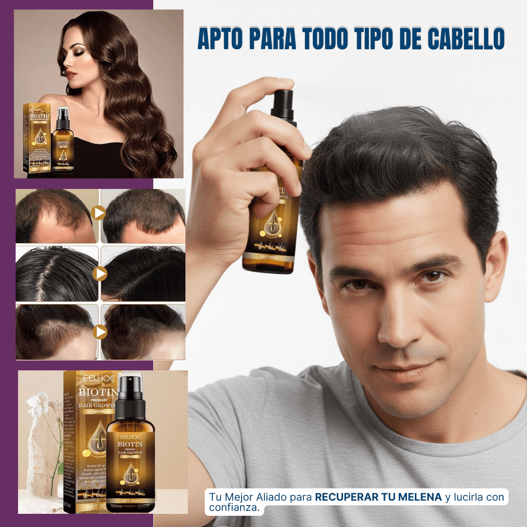 Aceite de biotina para el crecimiento del cabello
