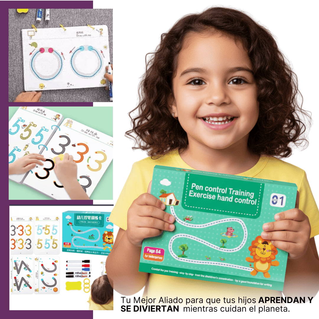 Libro Mágico Reutilizable Educativo para Niños