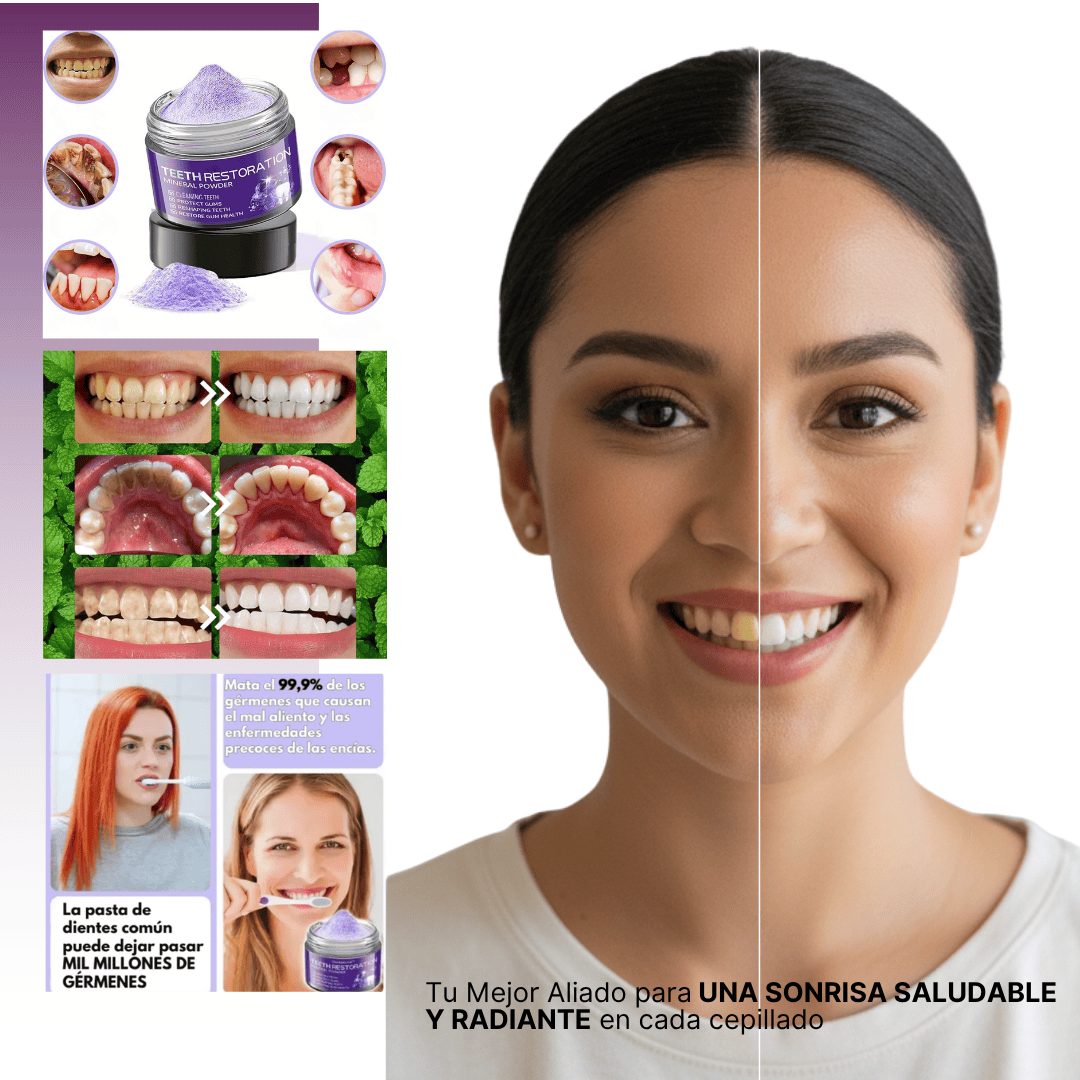 Polvo Teeth Restoration | La solución integral para una sonrisa más saludable ¡Compra 1 y lleva 2!