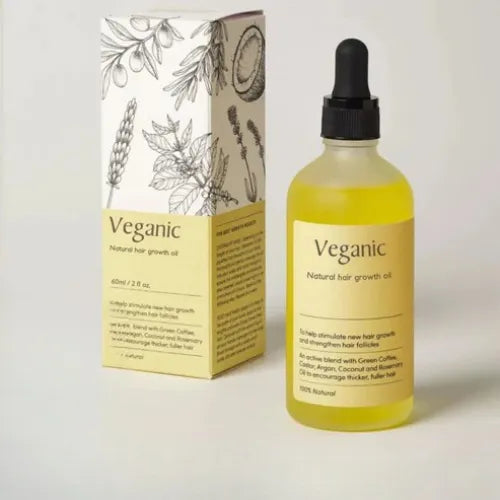 Aceite Natural Veganic Para El Crecimiento Del Cabello.