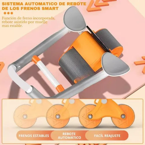 Rueda abdominal de rebote automatico