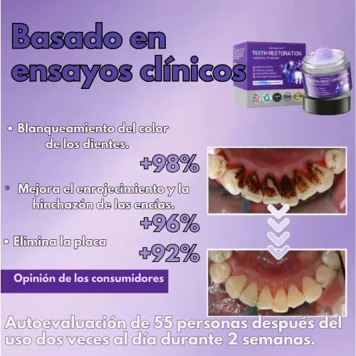 Polvo Teeth Restoration | La solución integral para una sonrisa más saludable ¡Compra 1 y lleva 2!