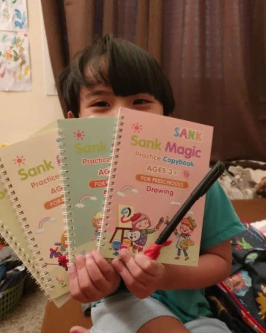 KIT con 4 Cuadernos de Caligrafía Mágica Creativa + ¡Envío Gratis!