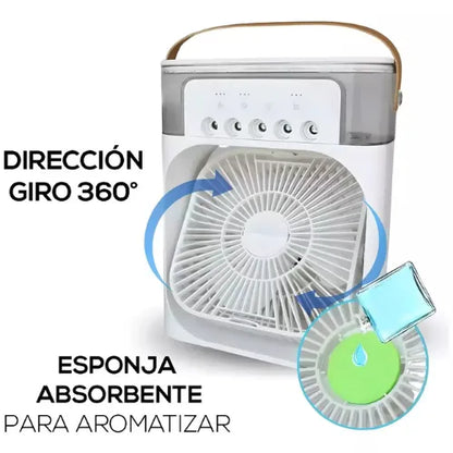 Ventilador Humidificador y Aire Acondicionado Portátil | ❄️¡Despídete del calor!❄️