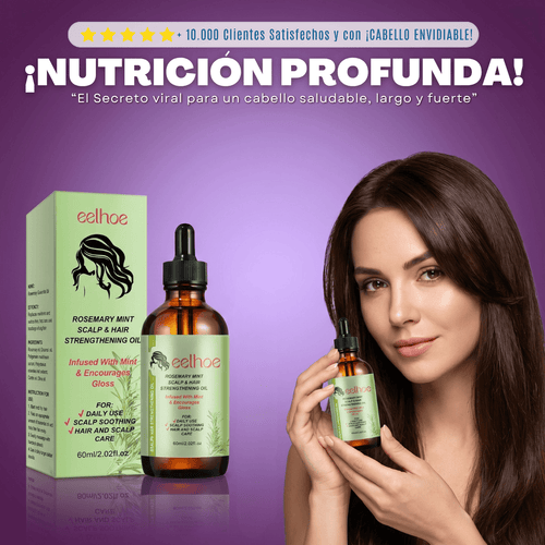 Aceite Capilar EELHOE | ¡Estimula y fortalece tu cabello con romero y menta!
