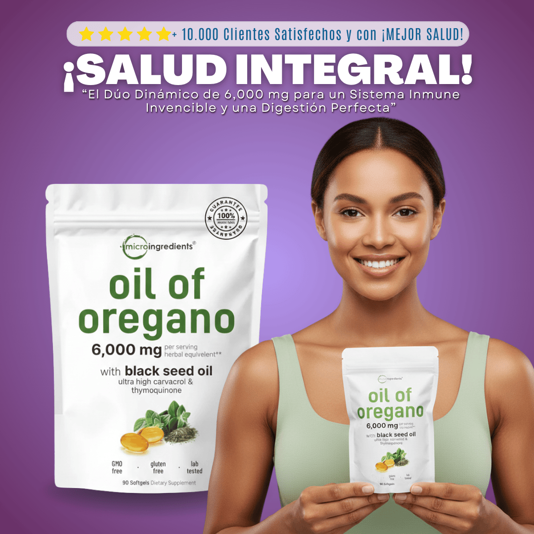 Aceite de Oregano | ¡Defensas naturales en cada cápsula!