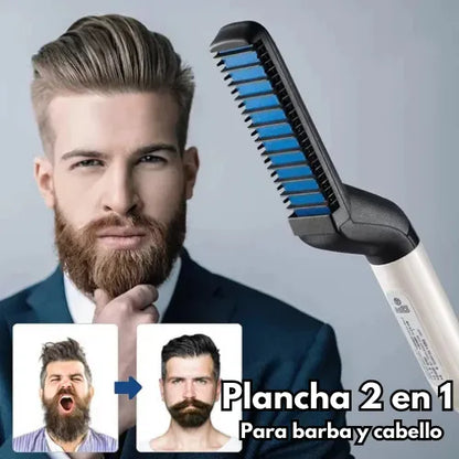 Super Plancha De Barba Y Cabello Para Caballero