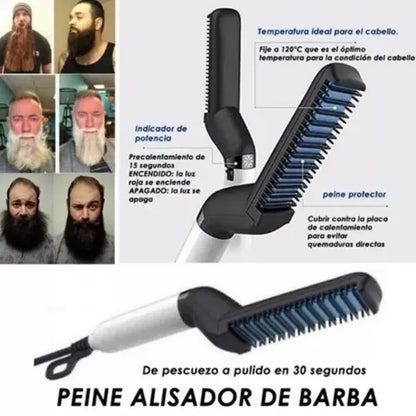 Super Plancha De Barba Y Cabello Para Caballero