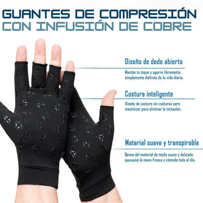 Guantes de compresión de cobre | Alivio inmediato para tus manos