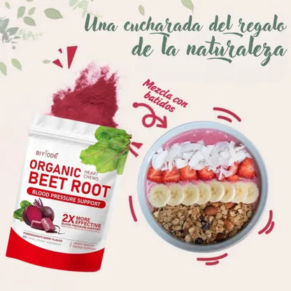 Polvo de Raíz de Remolacha | Circulación activa y rendimiento diario
