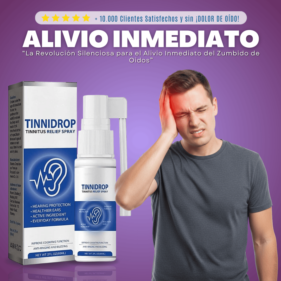 Spray Tinnidrop | ¡Alivio efectivo del tinnitus!