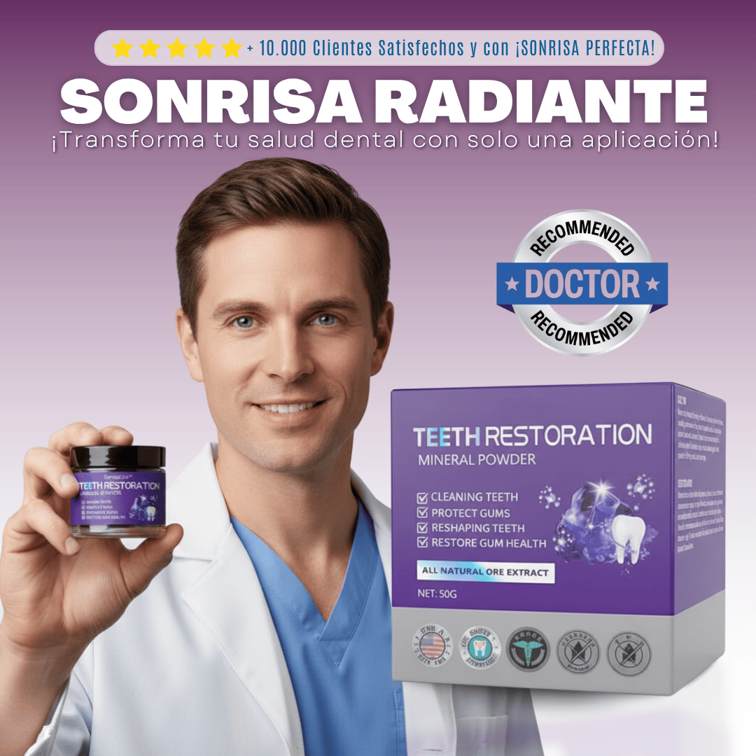 Polvo Teeth Restoration |  La solución integral para una sonrisa más saludable ¡Compra 1 y lleva 2!