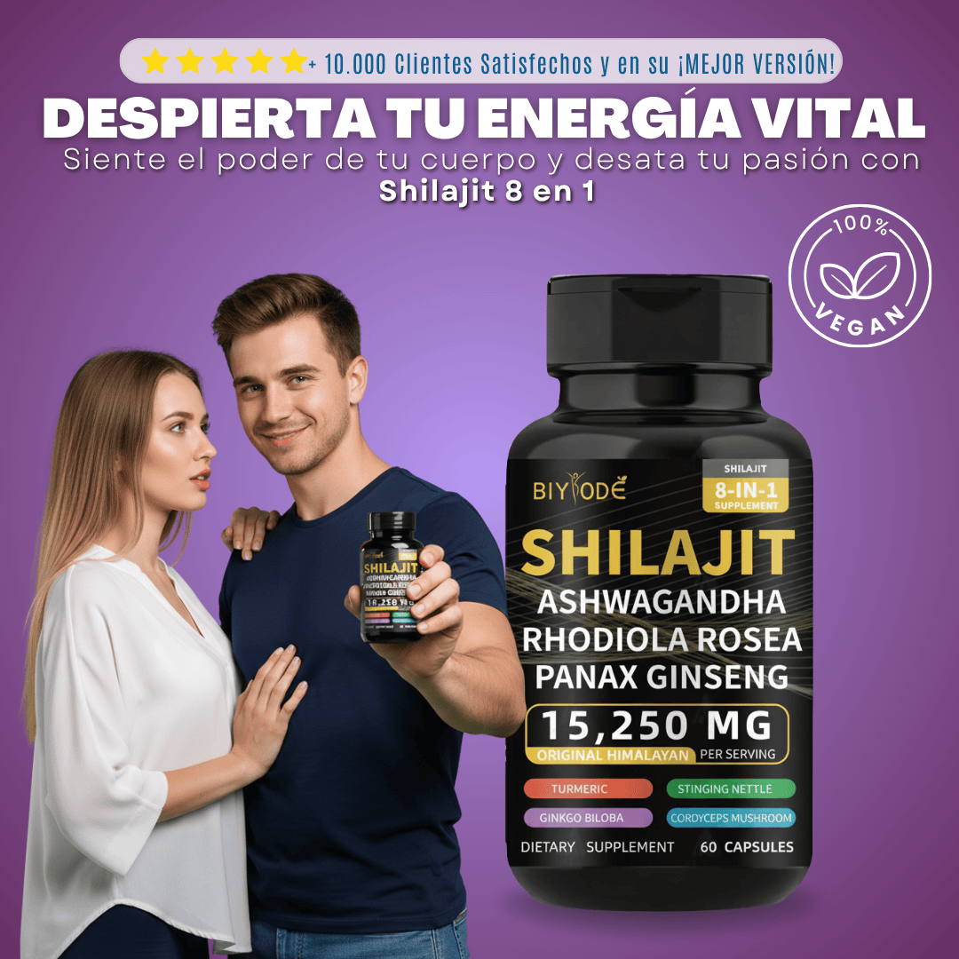 Shilajit 8 en 1 | ¡La dosis para todas tus necesidades!