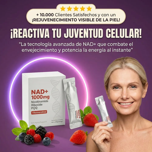 NAD+ 1000 mg Advanced Fórmula | El Sistema Definitivo de Restauración Celular