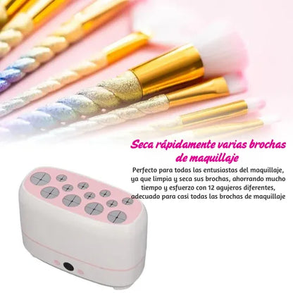 Secadora de brochas de maquillaje