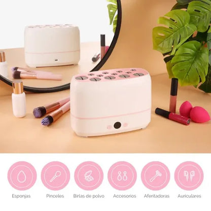 Secadora de brochas de maquillaje
