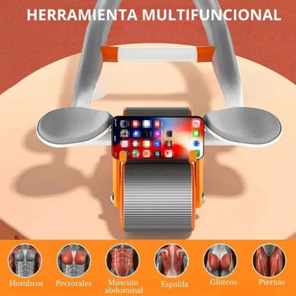 Rueda abdominal de rebote automatico