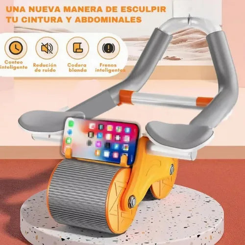Rueda abdominal de rebote automatico