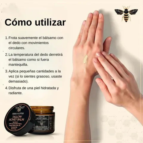 Terra Lotus | Bálsamo de miel y sebo orgánico