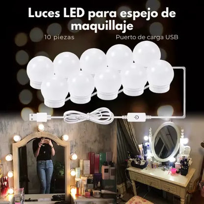 Luces LED para espejo de maquillaje