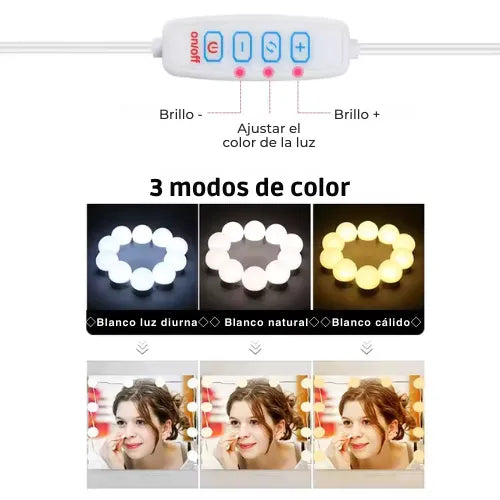 Luces LED para espejo de maquillaje