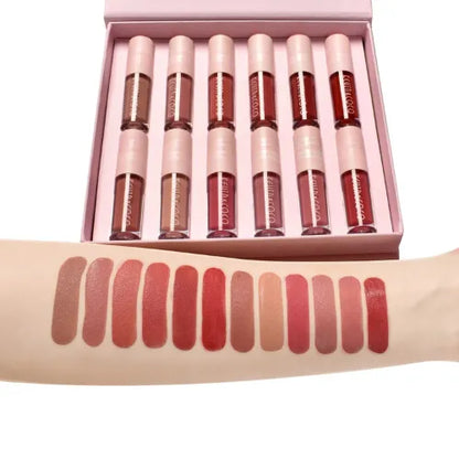 Set de 12 labiales mate BeautyColor de Kevin&Coco