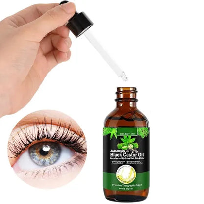 Aceite de ricino puro | Estimula el Crecimiento de Cejas, Pestañas y Cabello