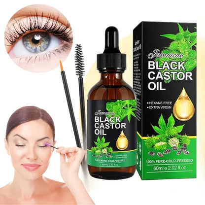 Aceite de ricino puro | Estimula el Crecimiento de Cejas, Pestañas y Cabello