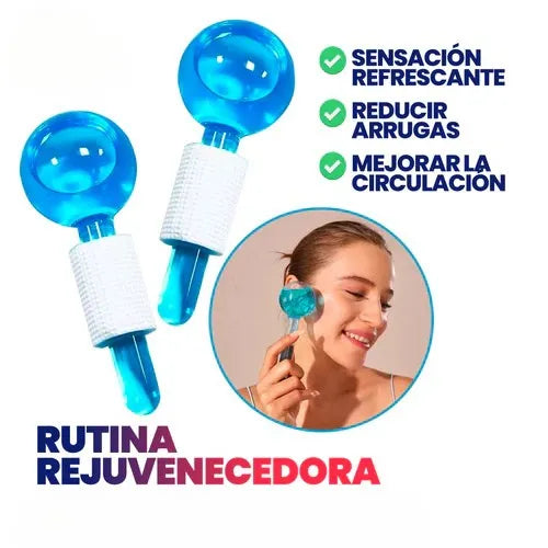 Esferas para crioterapia facial | Frescura y firmeza al instante❄️