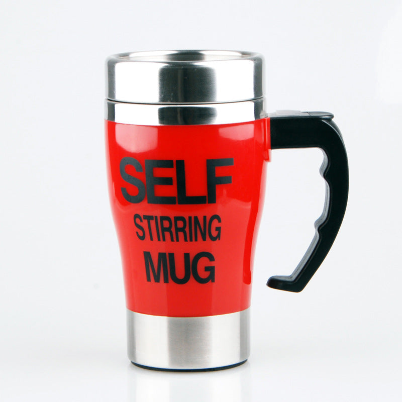 Taza de café con agitación automática